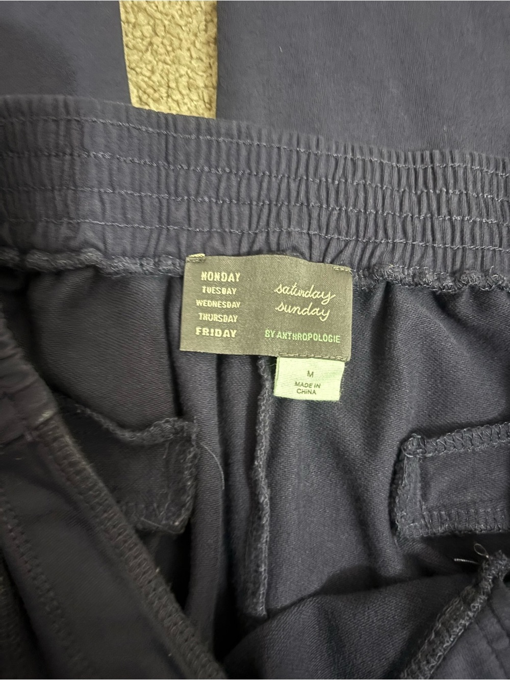 Anthropologie Saturday Sunday Women’s Navy Button-Front Trousers Size M - Picture 6 of 12